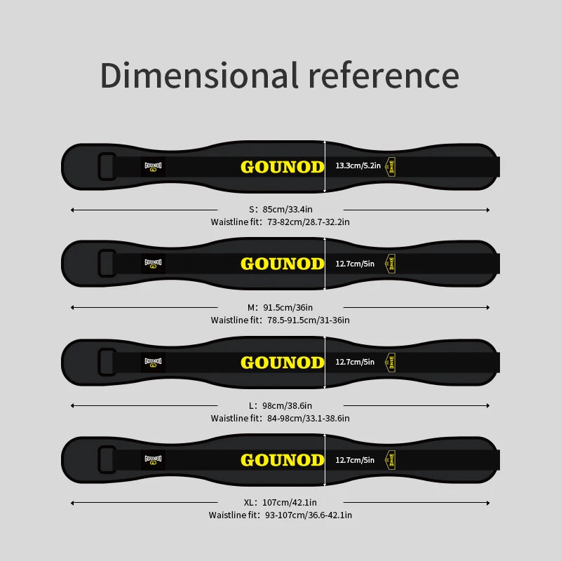 Gewichthebergürtel für sicheres Krafttraining